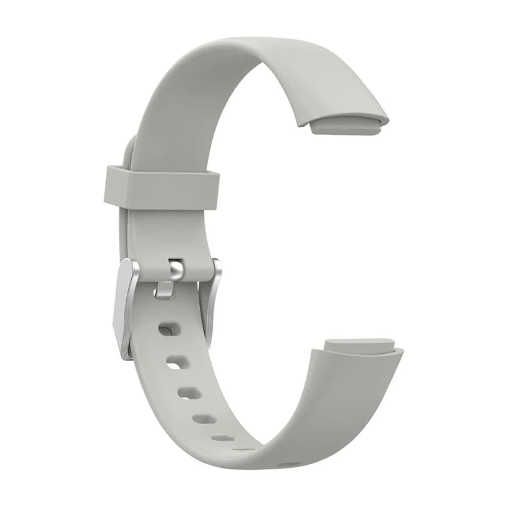 Fitbit Luxe silicone watch strap - Grey / Size: L