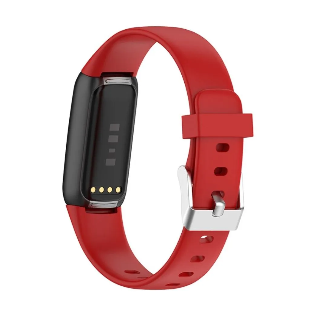 Fitbit Luxe silicone watch strap - Red / Size: L