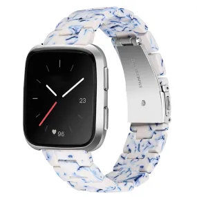 Fitbit Versa 2 /  Versa Lite cool resin watch strap  - Blue / White