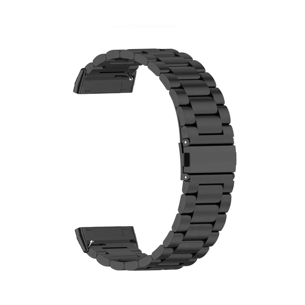 Fitbit Versa 4 / Sense 2 stainless steel bracelet with folding clasp - Black