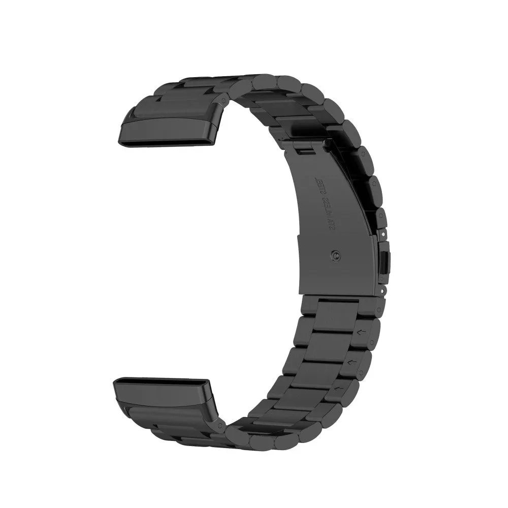 Fitbit Versa 4 / Sense 2 stainless steel bracelet with folding clasp - Black