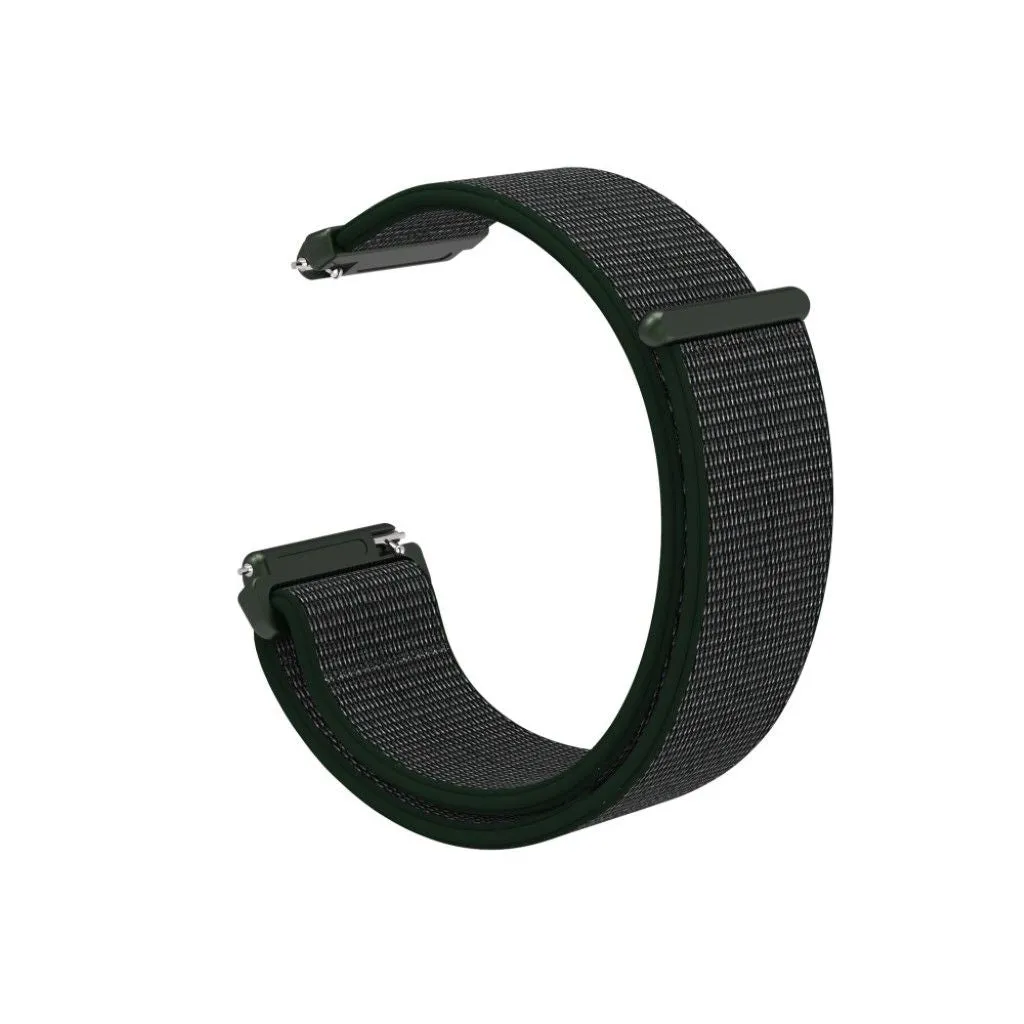 Fitbit Versa velcro closure flexible watchband - Olive Green