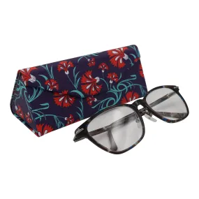 Flower Eyewear Glasses Case - Folding Hard Case - Carnation