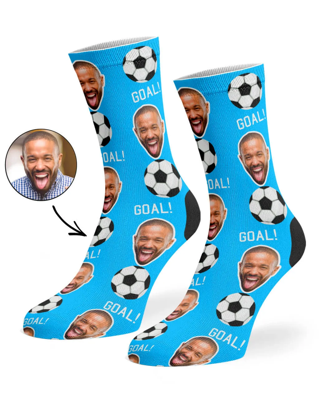 Footy Face Socks