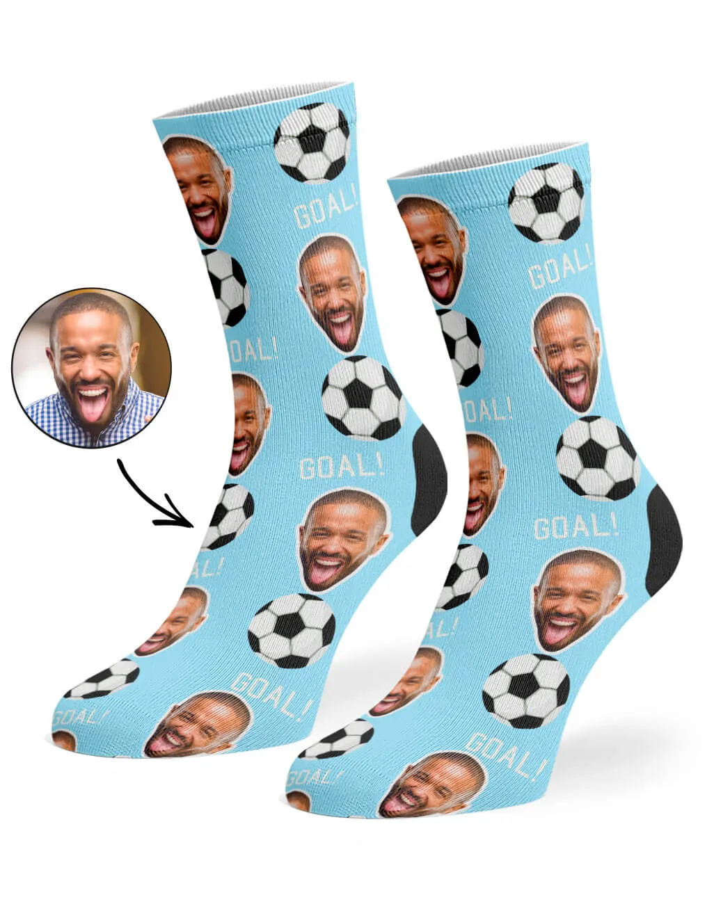 Footy Face Socks