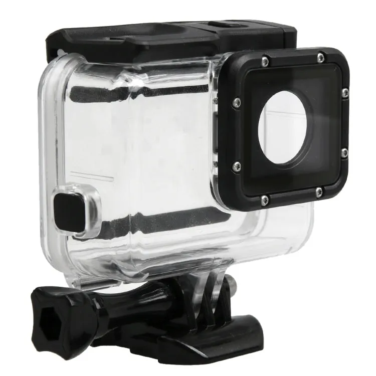 For GoPro HERO5 30m Waterproof PC & ABS Housing Protective Case   Touch Back Cover with Buckle Basic Mount & Long Screw, Backcover Size: 7 x 6 cm