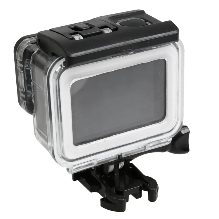 For GoPro HERO5 30m Waterproof PC & ABS Housing Protective Case   Touch Back Cover with Buckle Basic Mount & Long Screw, Backcover Size: 7 x 6 cm