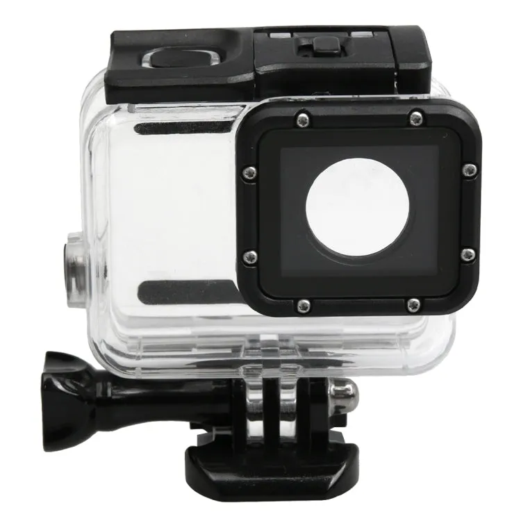 For GoPro HERO5 30m Waterproof PC & ABS Housing Protective Case   Touch Back Cover with Buckle Basic Mount & Long Screw, Backcover Size: 7 x 6 cm