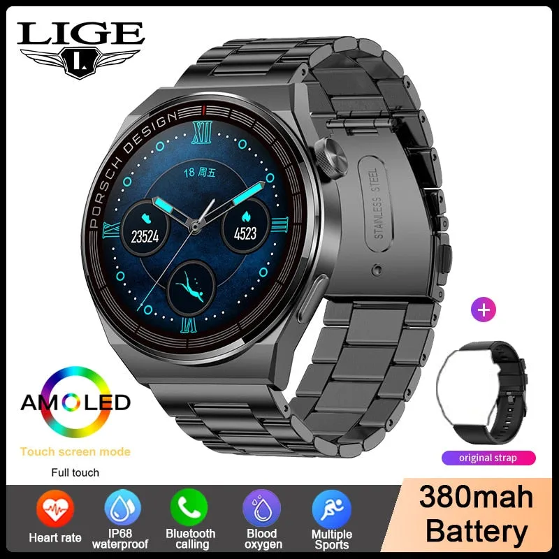 For Huawei Watch GT3 Pro AMOLED Smart Watch Women Bluetooth Call Wristwatch Heart Rate Waterproof Smartwatch Men For Android IOS