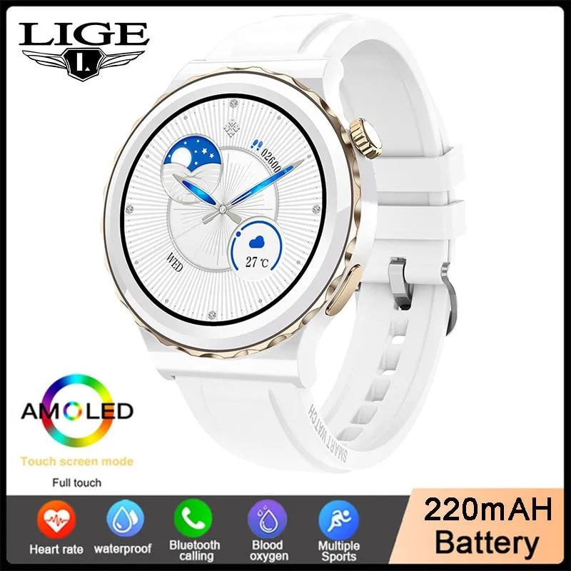 For Huawei Watch GT3 Pro AMOLED Smart Watch Women Bluetooth Call Wristwatch Heart Rate Waterproof Smartwatch Men For Android IOS