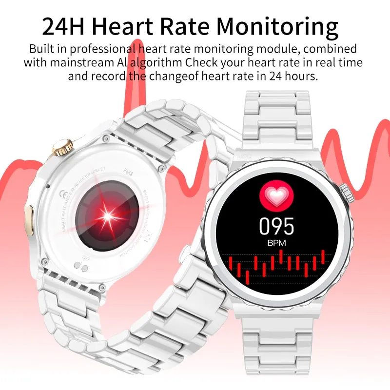 For Huawei Watch GT3 Pro AMOLED Smart Watch Women Bluetooth Call Wristwatch Heart Rate Waterproof Smartwatch Men For Android IOS