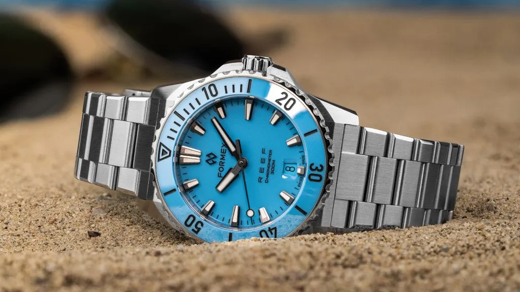 Formex REEF 39.5mm Automatic Chronometer 300m Bahama Blue Bracelet