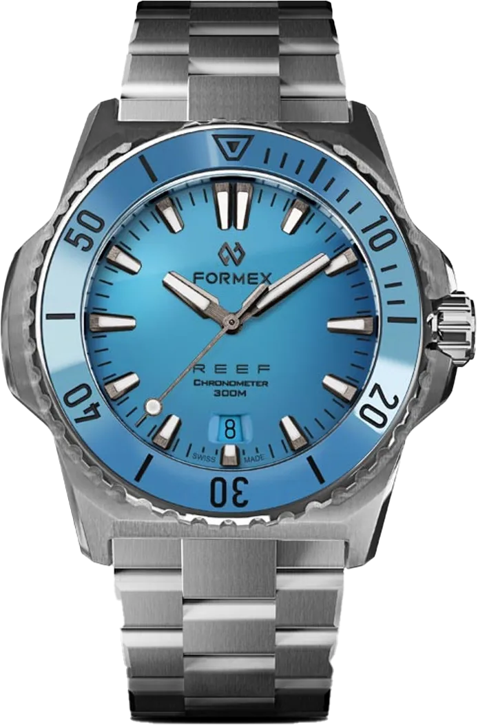 Formex REEF 39.5mm Automatic Chronometer 300m Bahama Blue Bracelet