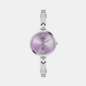 Fria Women's Purple Analog Brass Watch TWEL18300