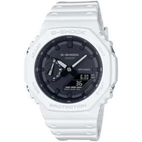 G-Shock Watch White Case & Band 48.5 x 45.4 x 11.8mm Analog/Digital Display