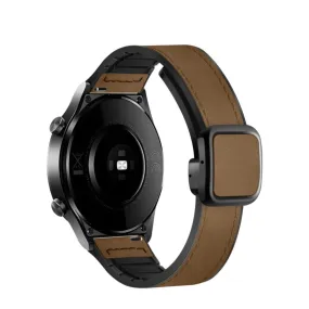 Garmin D2 Air silicone wristband with synthetic leather layer   magnetic clasp - Brown