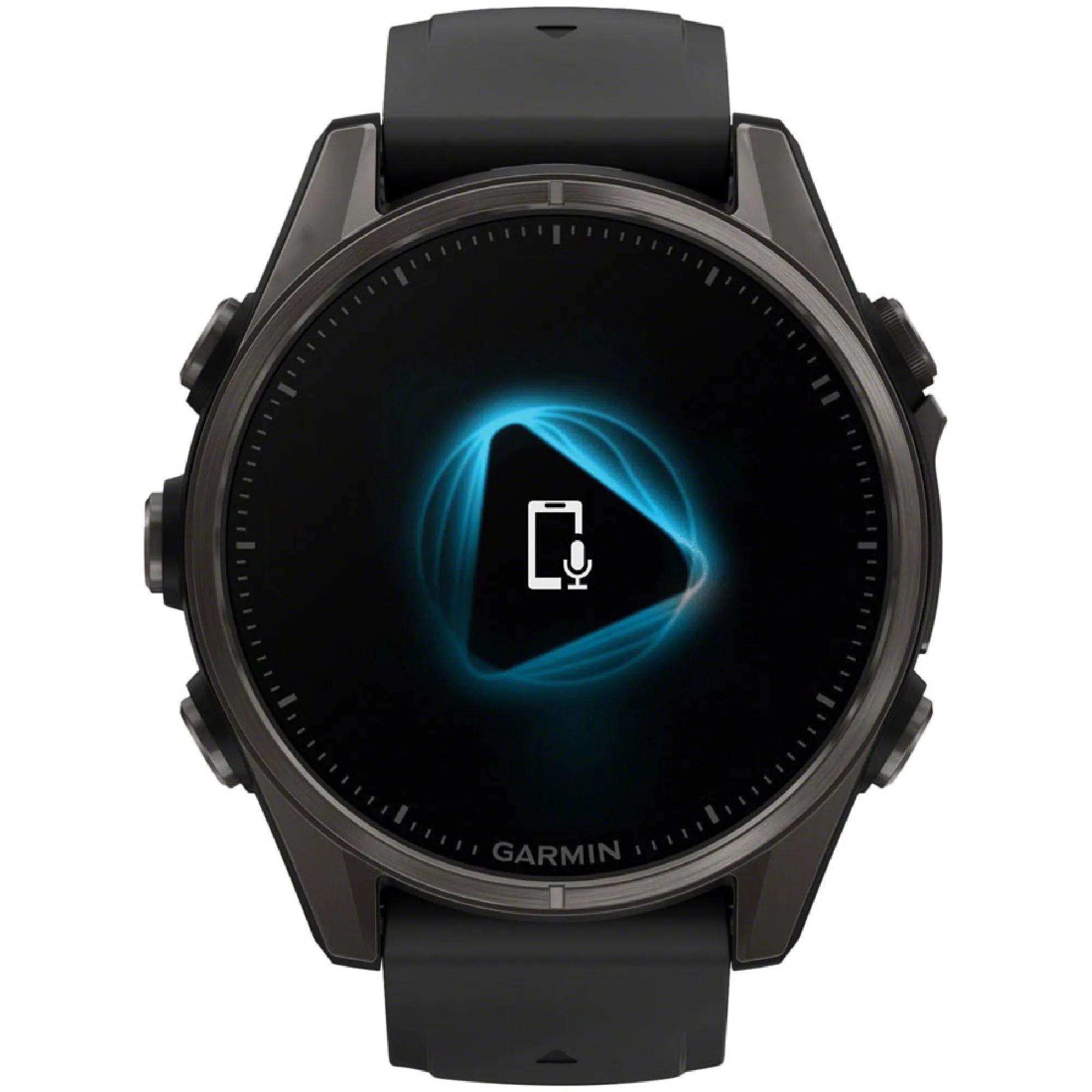 Garmin fenix 8 Smartwatch - 43mm AMOLED Sapphire Carbon Gray DLC Titanium BLK/Pebble Gray Silicone