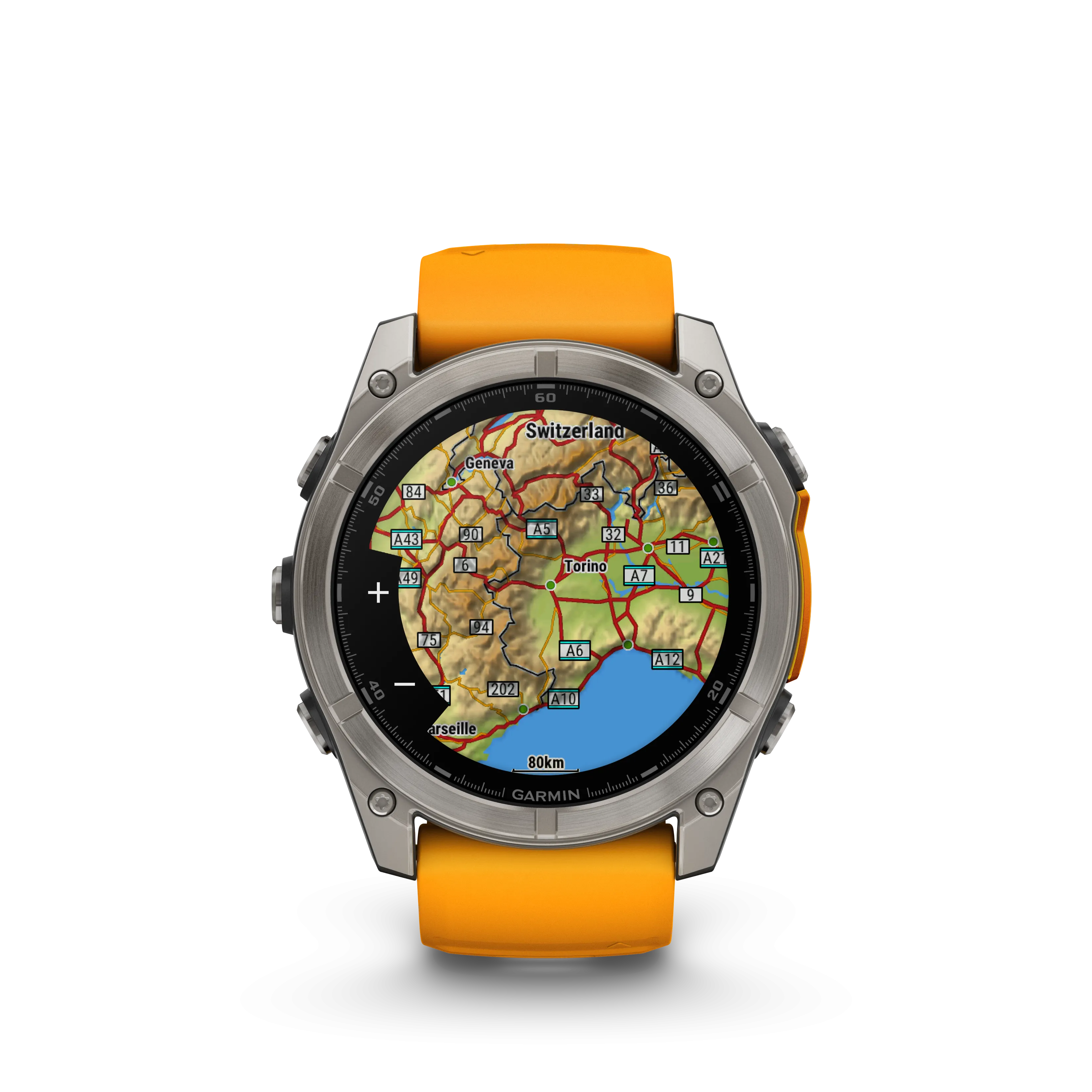 GARMIN fēnix® 8 - 51MM - AMOLED, SAPPHIRE - SPARK ORANGE/GRAPHITE