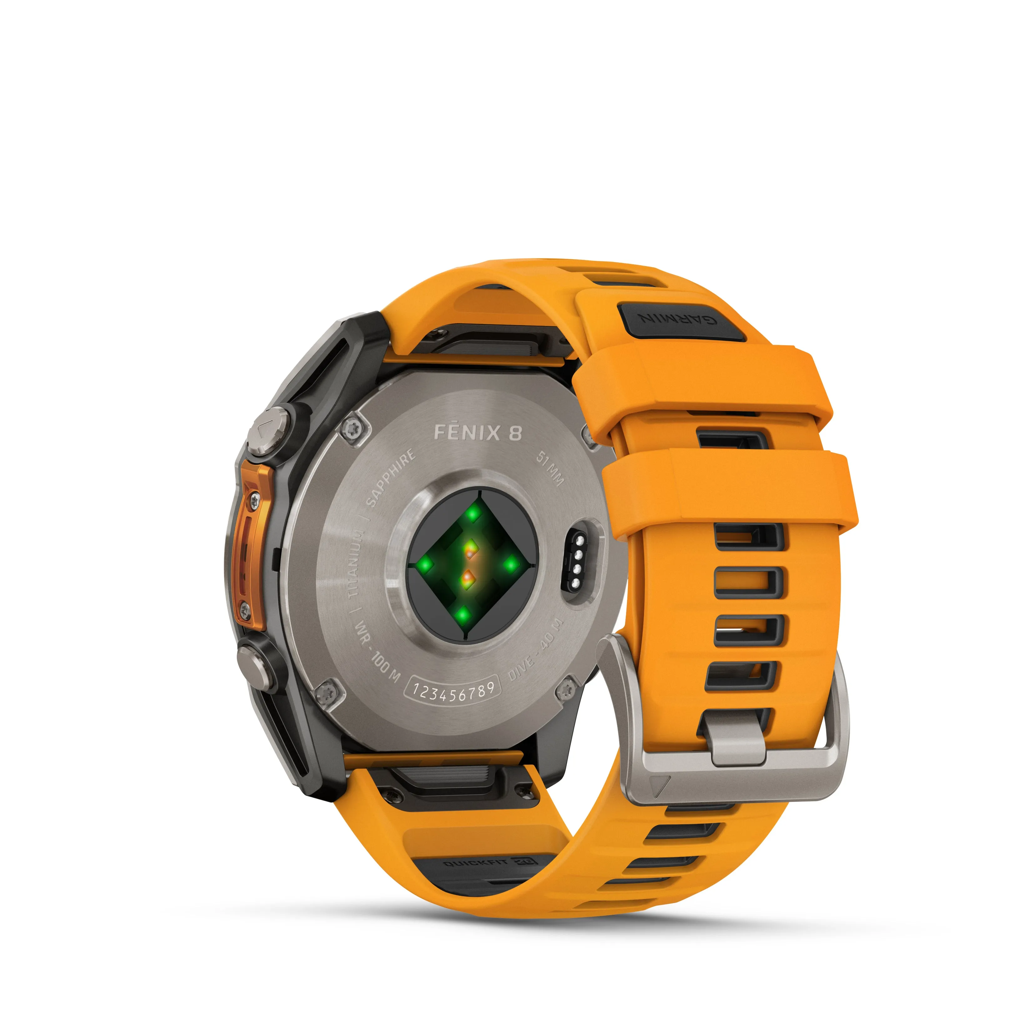 GARMIN fēnix® 8 - 51MM - AMOLED, SAPPHIRE - SPARK ORANGE/GRAPHITE