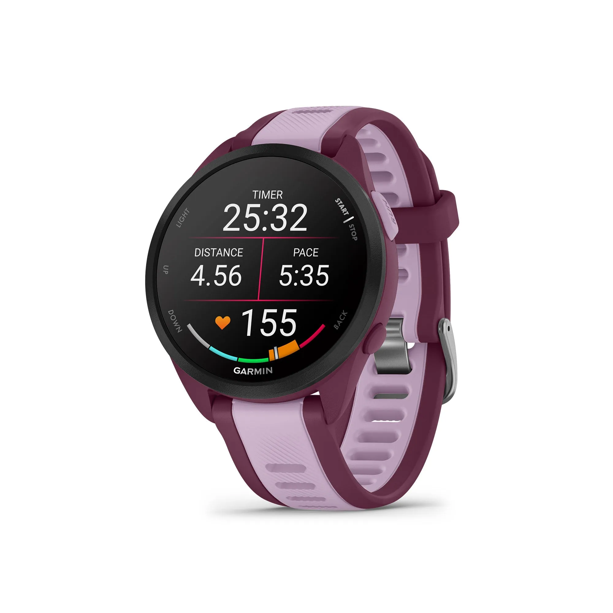 Garmin | Forerunner 165 Music Running Smartwatch - Berry/Lilac