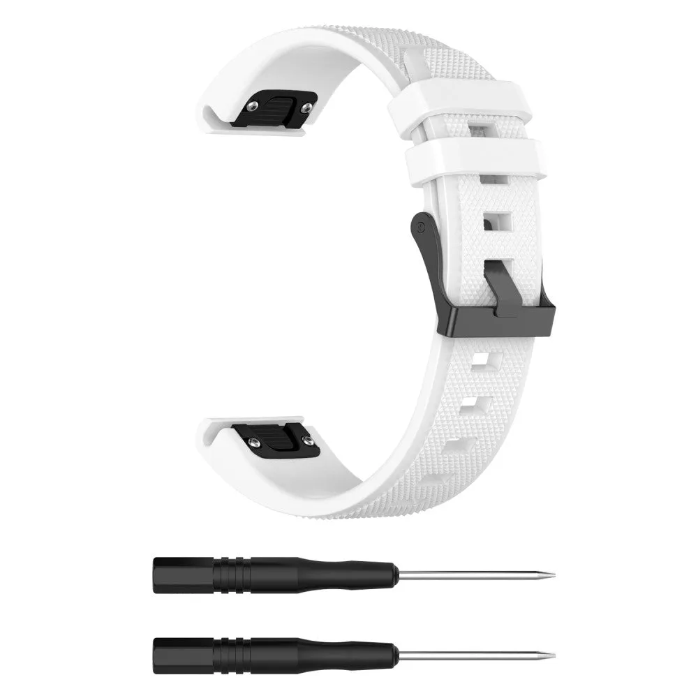 Garmin Forerunner 955 silicone sports bracelet with 22mm quick release (170-220 mm) - White