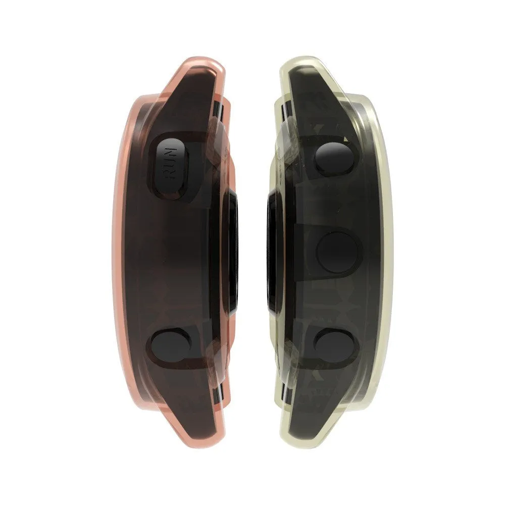 Garmin Forerunner 965 Transparent Fleksibelt Plastik Cover - Blå