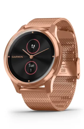 Garmin G1 010-02241-04 Vivomove Luxe Mesh Strap Hybrid Smartwatch, 42mm Unisex Watches Lexor Miami