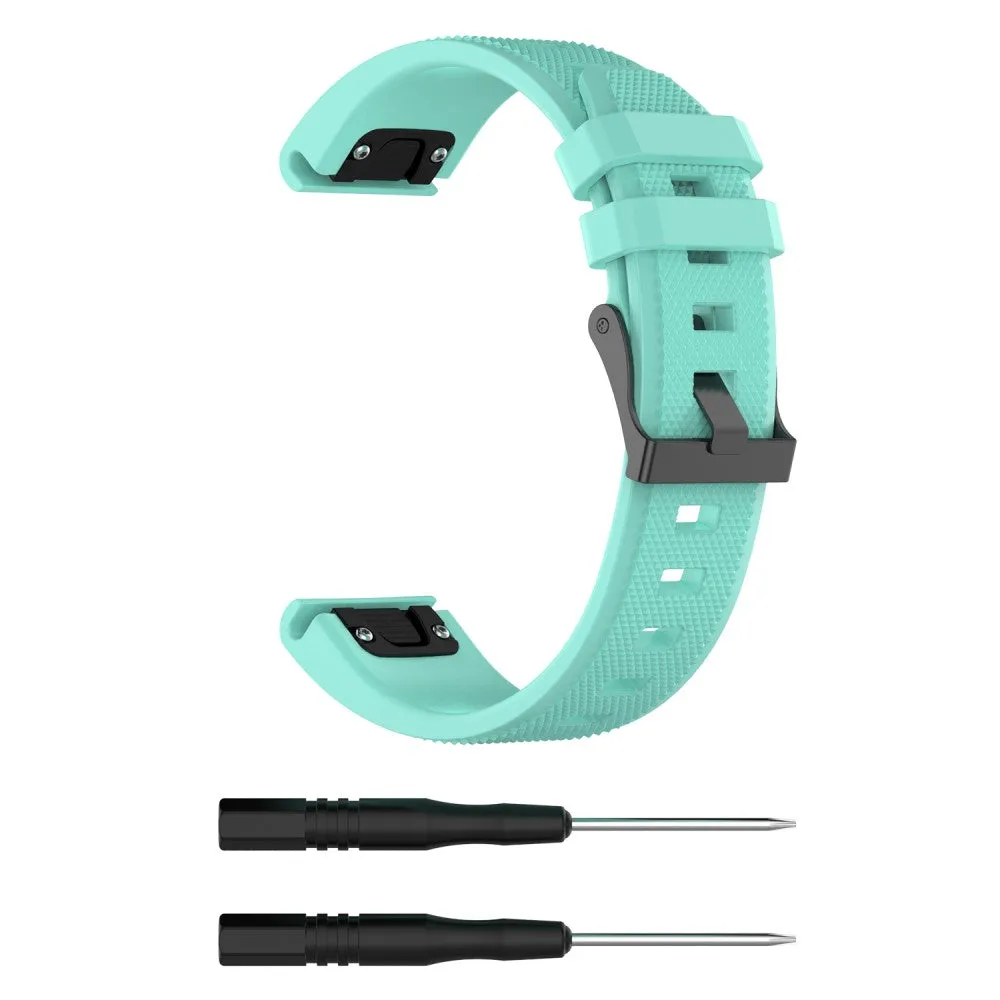 Garmin MARQ Driver Performance Edition silicone sports bracelet with 22mm quick release (170-220 mm) - Turquoise