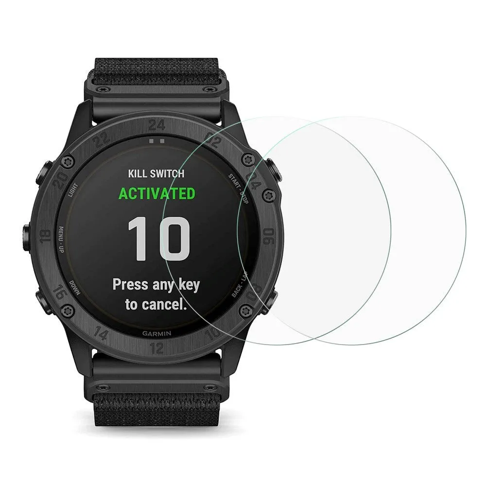 Garmin Tactix Delta Arc Edge Hærdet Glas Skærmbeskyttelse - 2 Pak - Gennemsigtigt