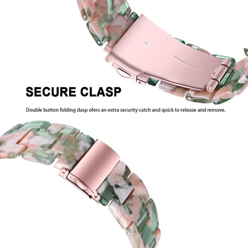 Garmin Vivomove 3 fashionable resin watch strap - Pink / Green