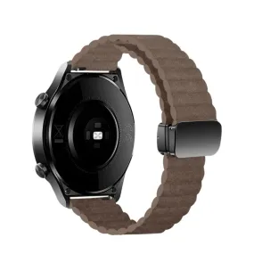 Garmin Vivomove synthetic leather wristband with magnetic clasp (joint circumference: 170-220mm) - Brown