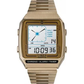 Gents Q Reissue Digital Gold Watch TW2U72500