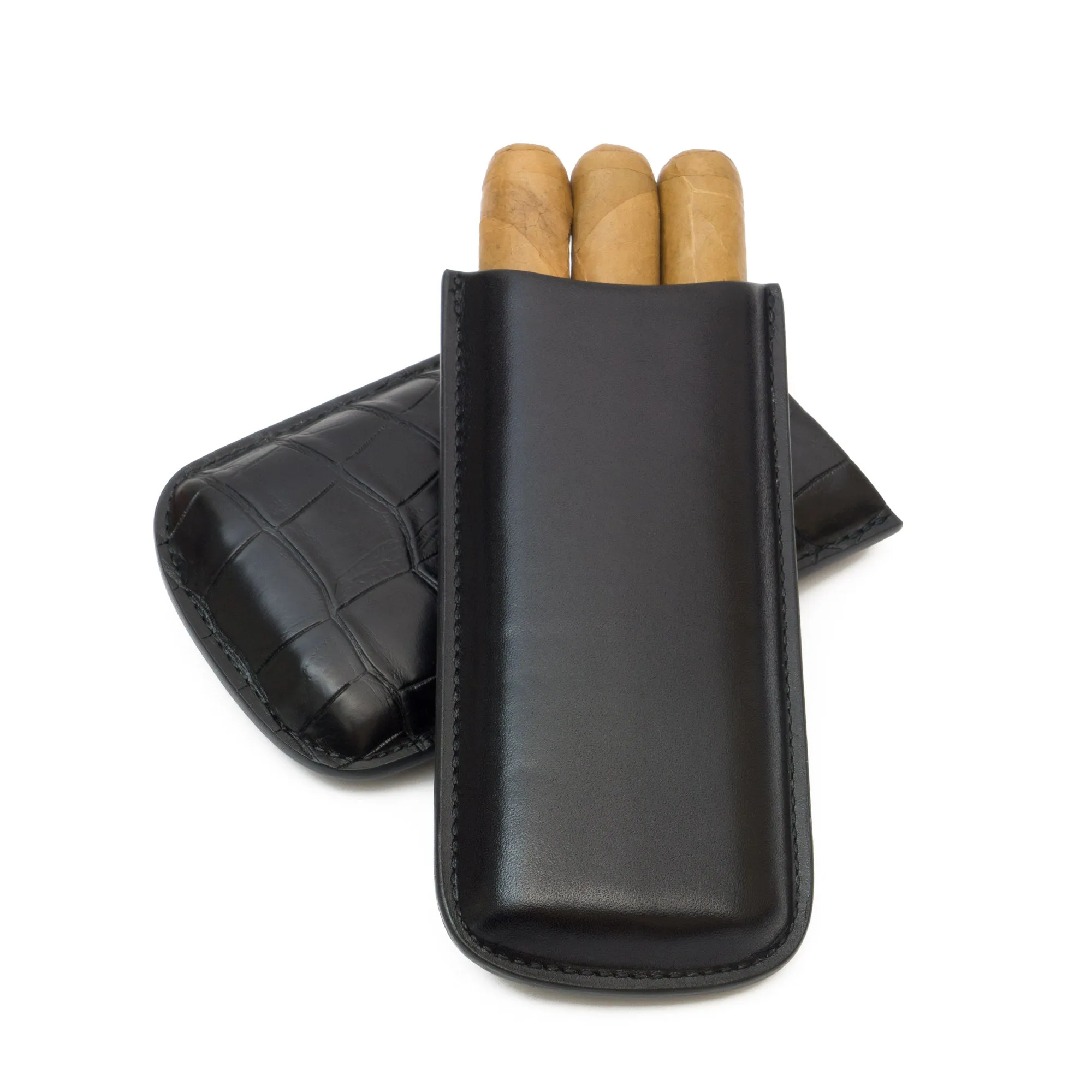 Genuine Alligator and Leather Cigar Case | TF600