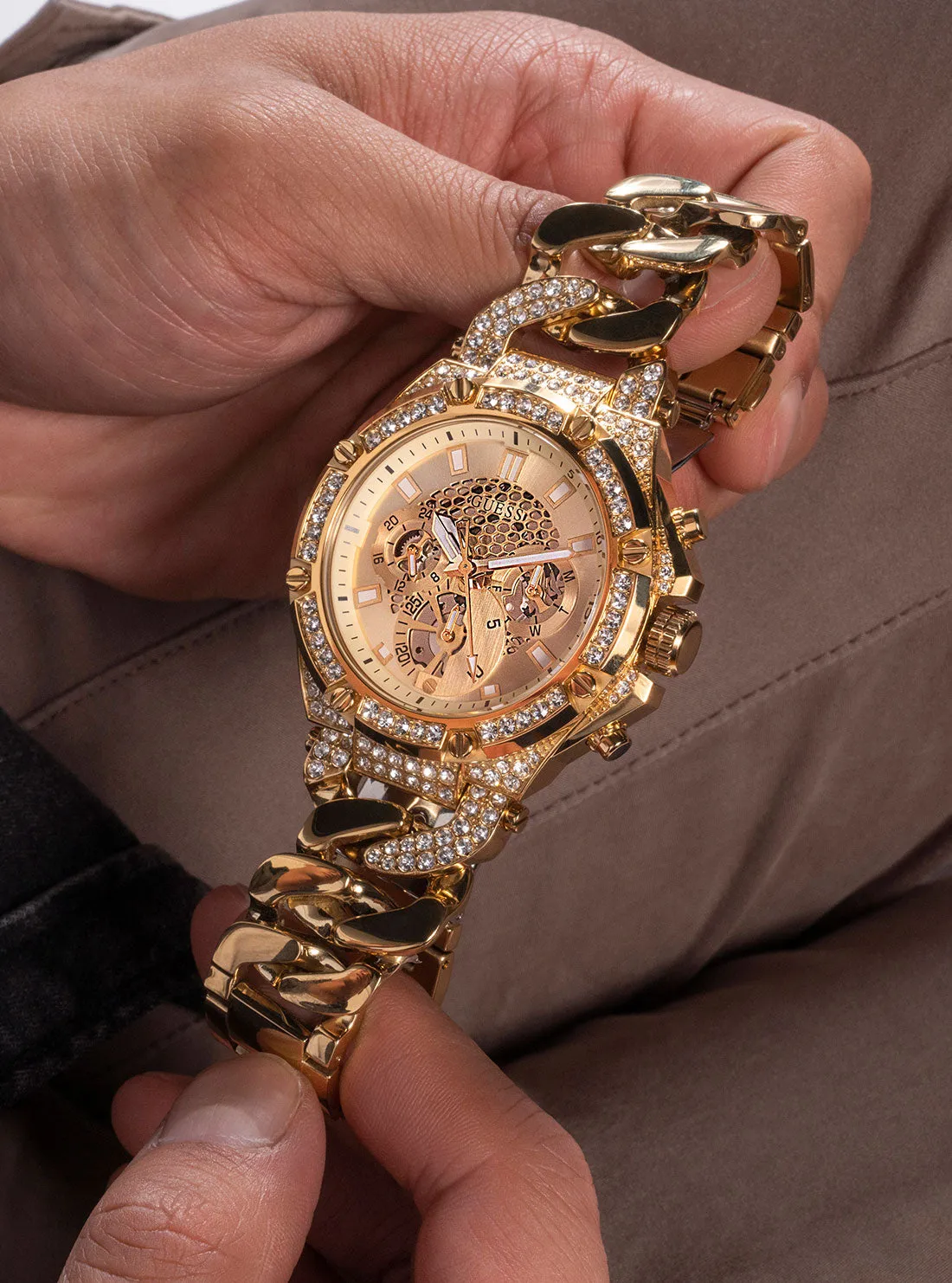 Gold Baron Glitz Watch