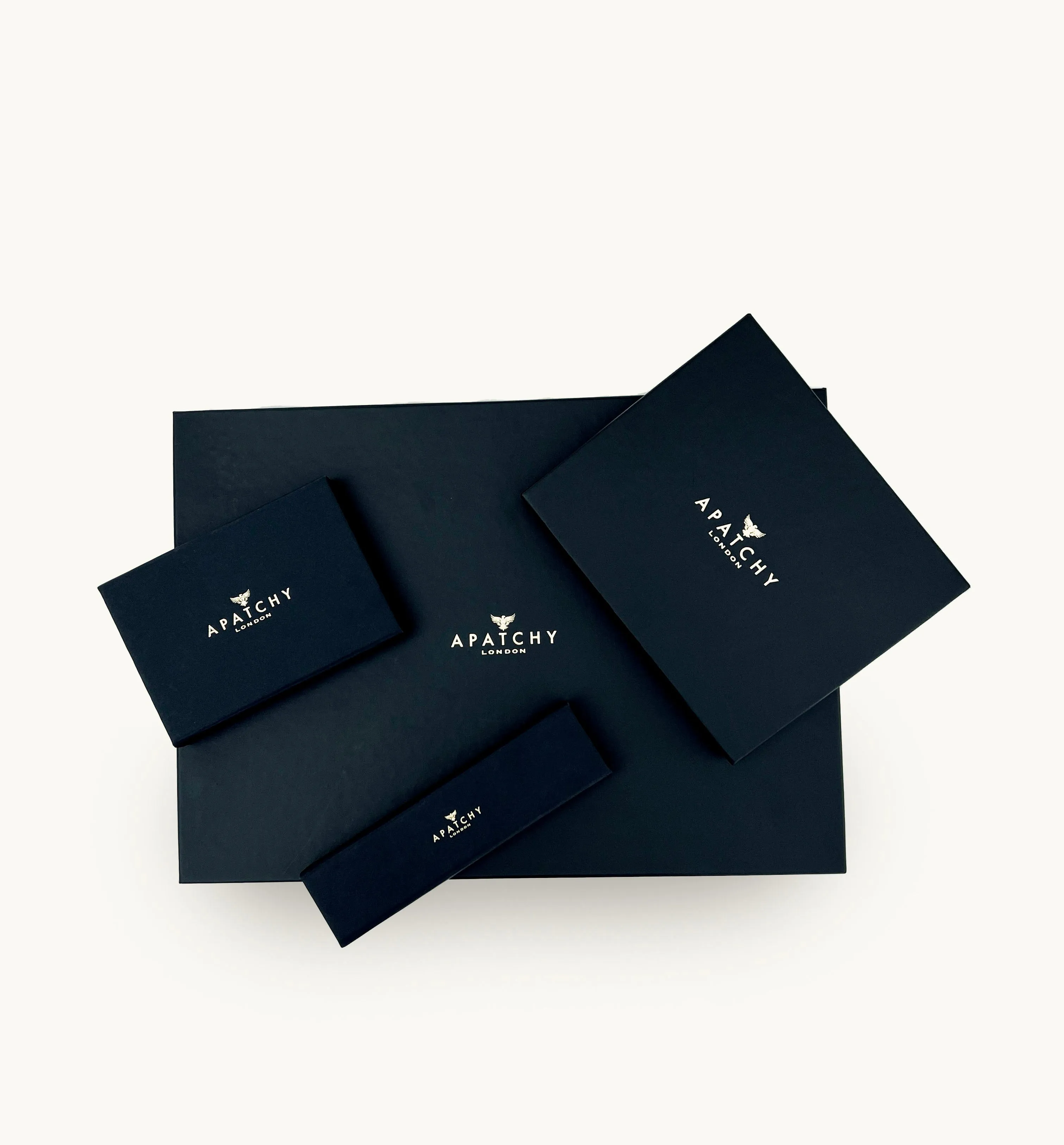 Gold Leather AirTag and Cardholder Gift Set