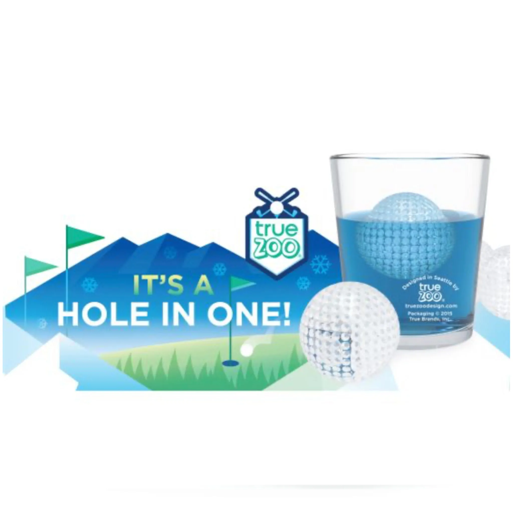 Golf Ball Silicone Ice Mold By TrueZoo