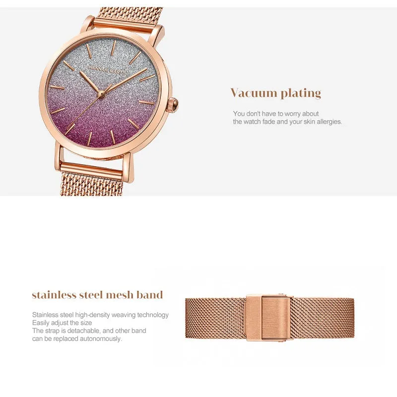 Gradient Dial Women's Watch