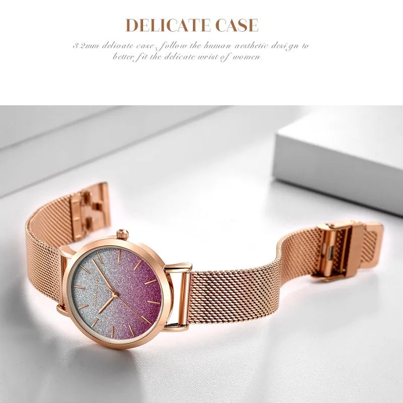 Gradient Dial Women's Watch