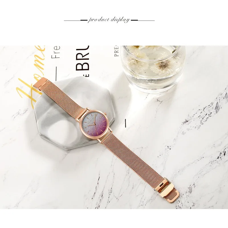 Gradient Dial Women's Watch