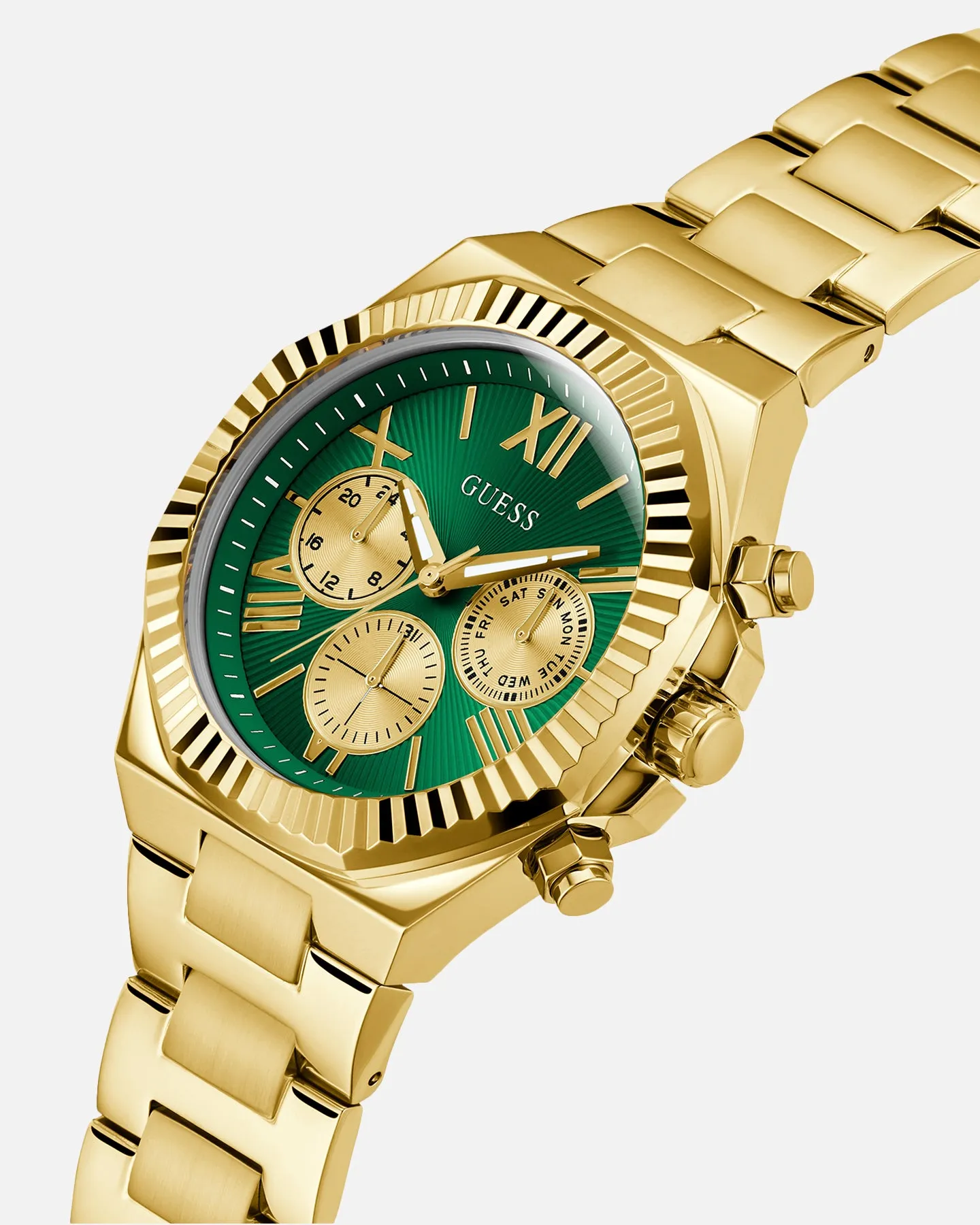 Guess Mainline Equity Watch Gold/Sun Green