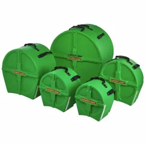 Hardcase HPFUSIONLG 5 Piece Fusion Drum Case Set (Light Green)