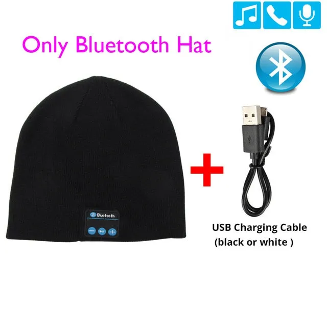 Hat Beanie Bluetooth Wireless Warm Cap Headphones   Gloves