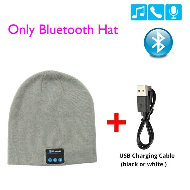 Hat Beanie Bluetooth Wireless Warm Cap Headphones   Gloves