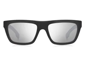 Hugo Boss Men's Grey Rectangular Sunglasses