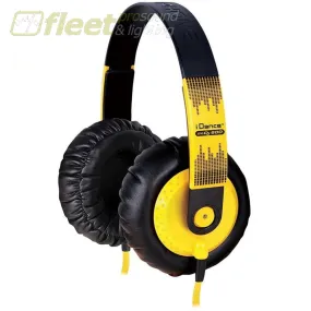 iDance SEDJ-600 DJ Headphones, Yellow