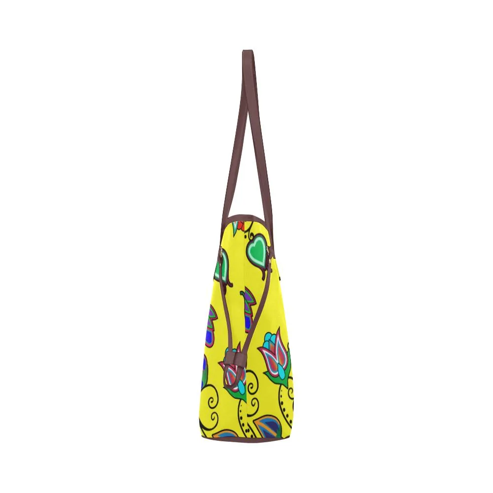 Indigenous Paisley - Yellow Clover Canvas Tote Bag