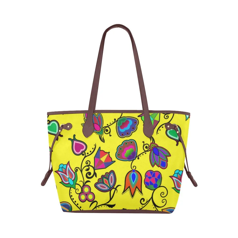 Indigenous Paisley - Yellow Clover Canvas Tote Bag