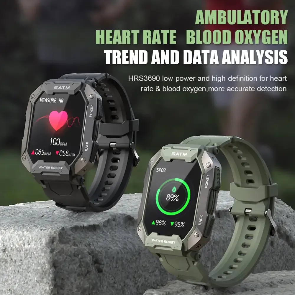 IP68 5ATM Waterproof Smartwatch