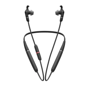 Jabra Evolve 65E Uc - Earphones With Mic - In-Ear - Behind-The-Neck Mount - Bluetooth - Wireless - Usb - Noise Isolating