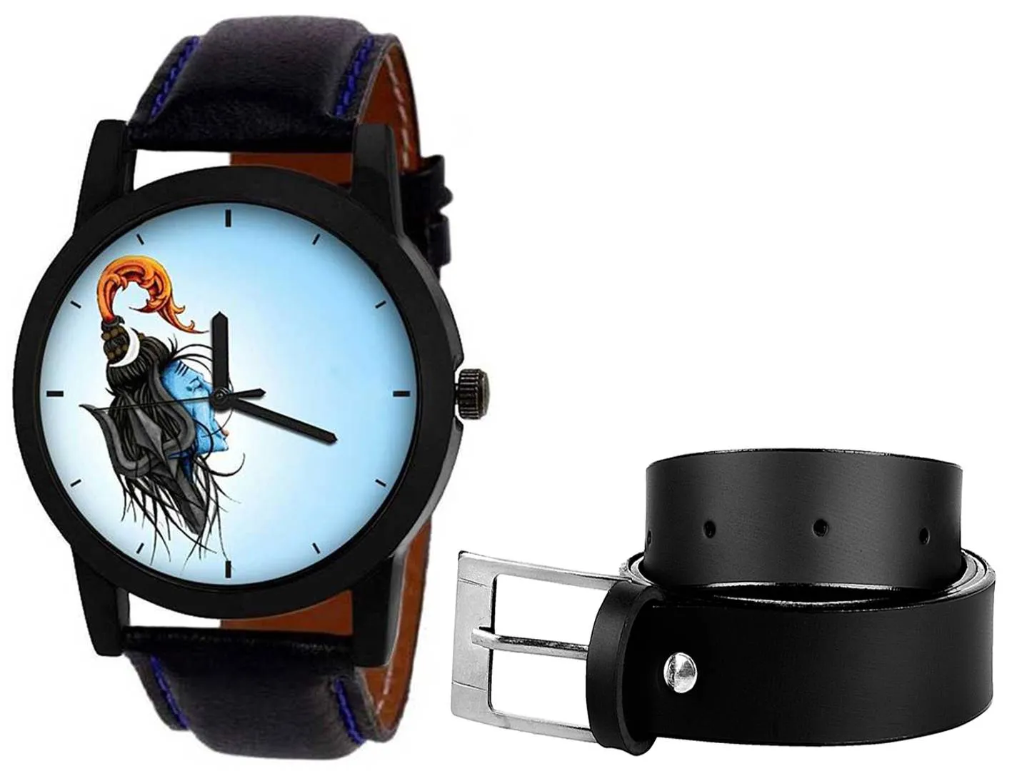 Jata-Mahadev Edition Analog Wrist Watch With Free Black Belt